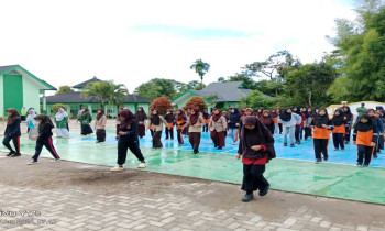 Jaga Kesehatan Warga Madrasah, MTsN 2 Sinjai Rutinkan Germas