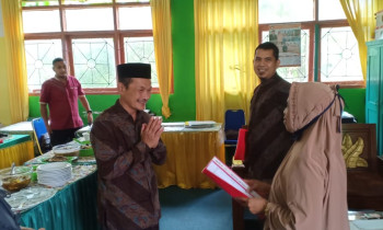 Penyambutan Guru Baru dan Serah Terima Jabatan Wakama